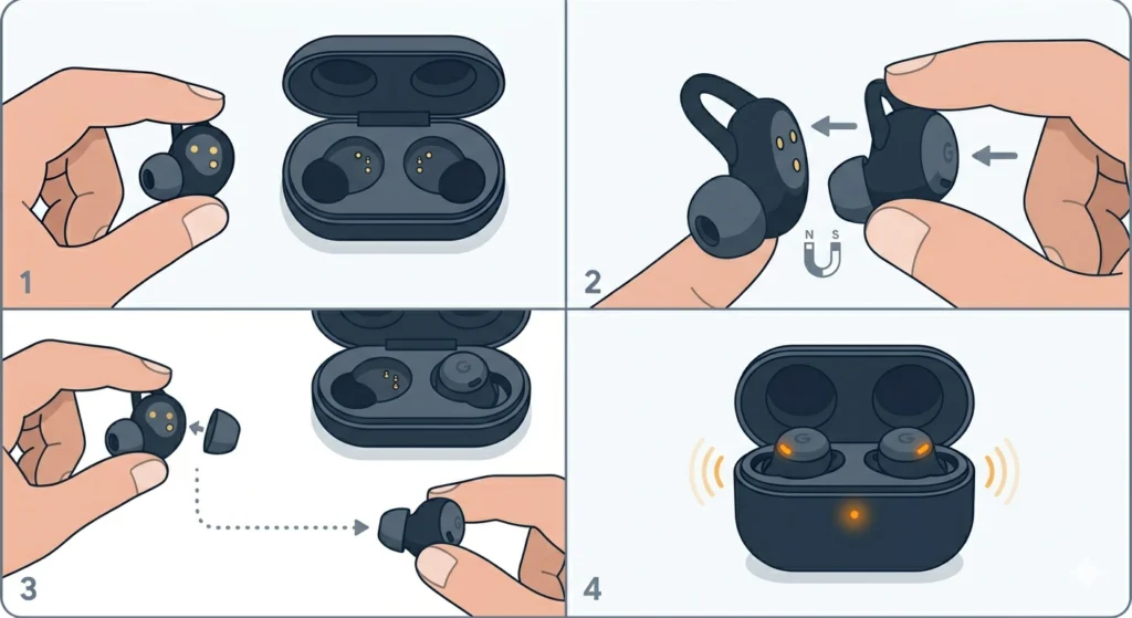 Reseat the Buds Properly in the Case