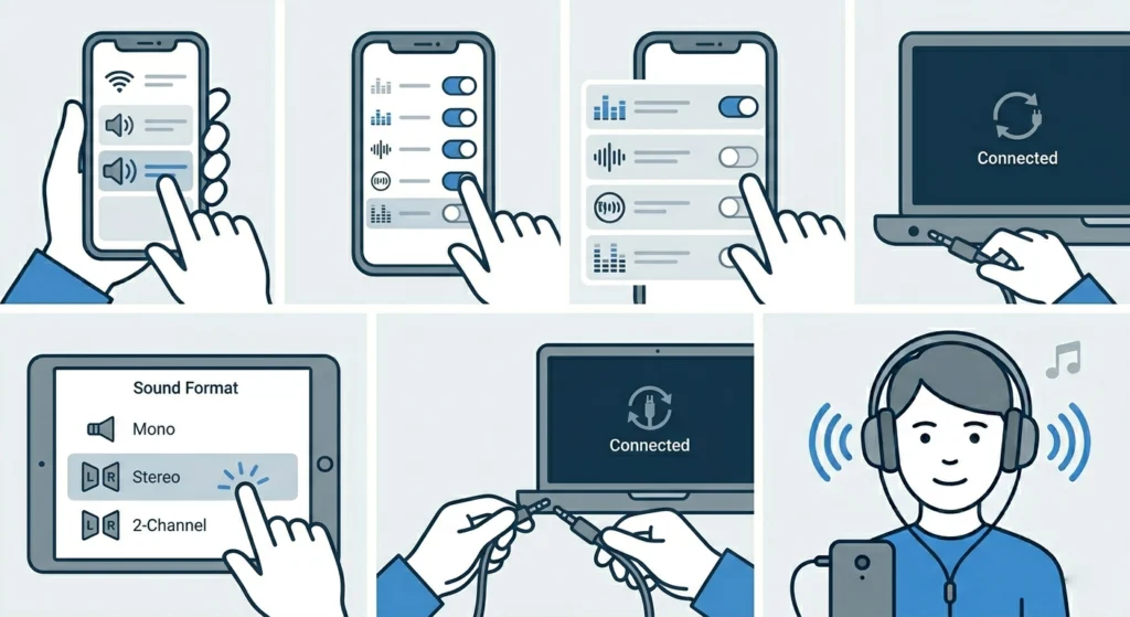 Reset Audio Settings on the Connected Device