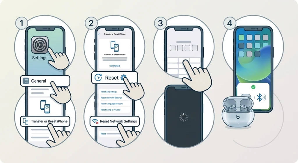 Reset Network Settings on iPhone