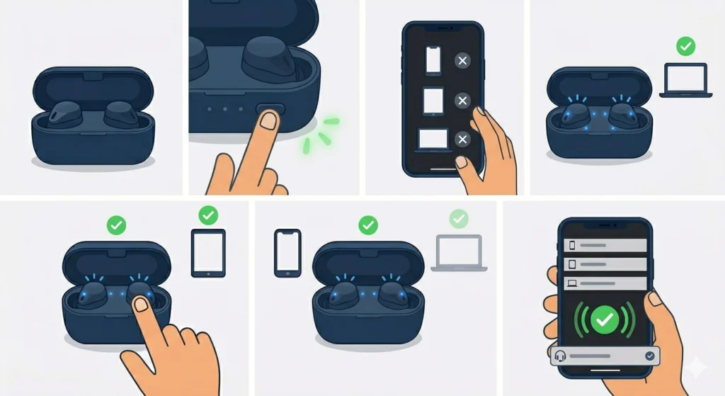 Reset and Re-Pair All Three Devices
