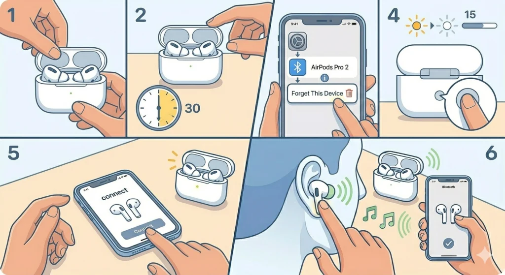 Reset the AirPods Pro 2 to Factory Settings