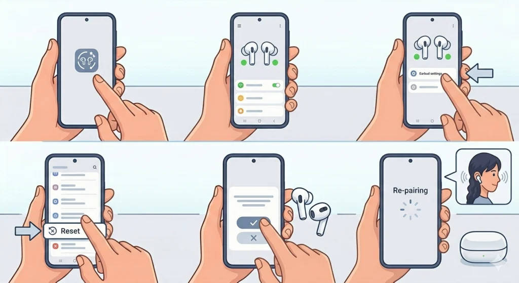 Reset the Galaxy Buds 2 Pro Through the Galaxy Wearable App