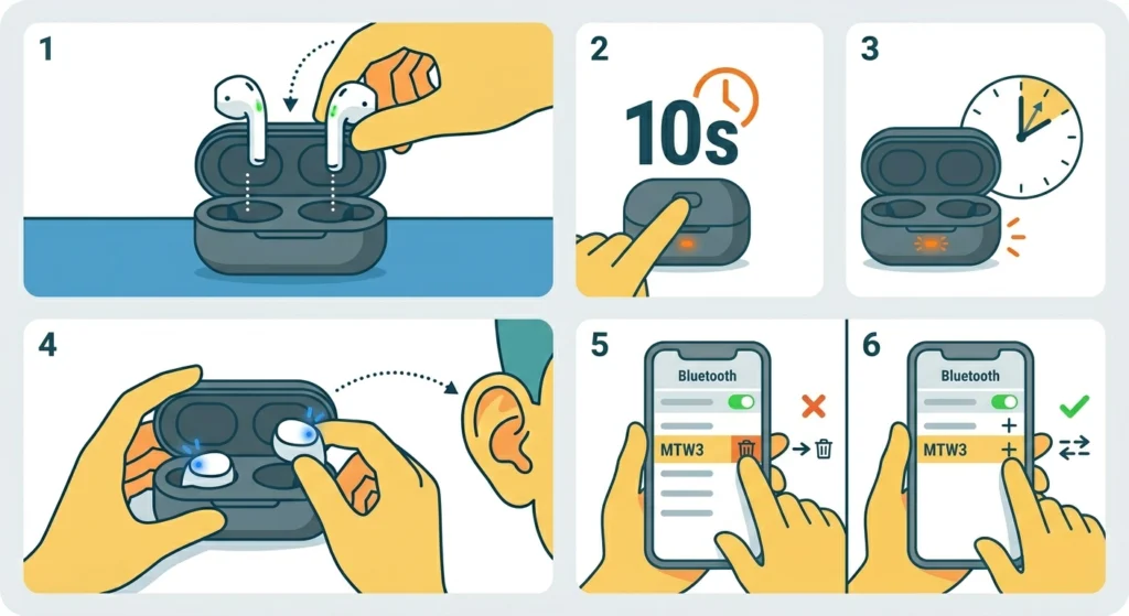 Reset the Sennheiser Momentum True Wireless 3
