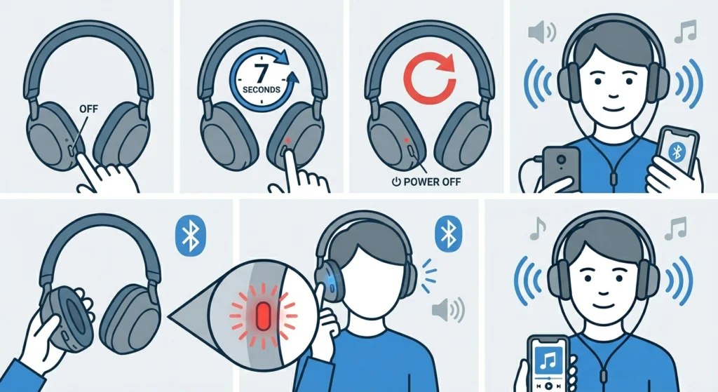 Reset the Sony WH-1000XM5