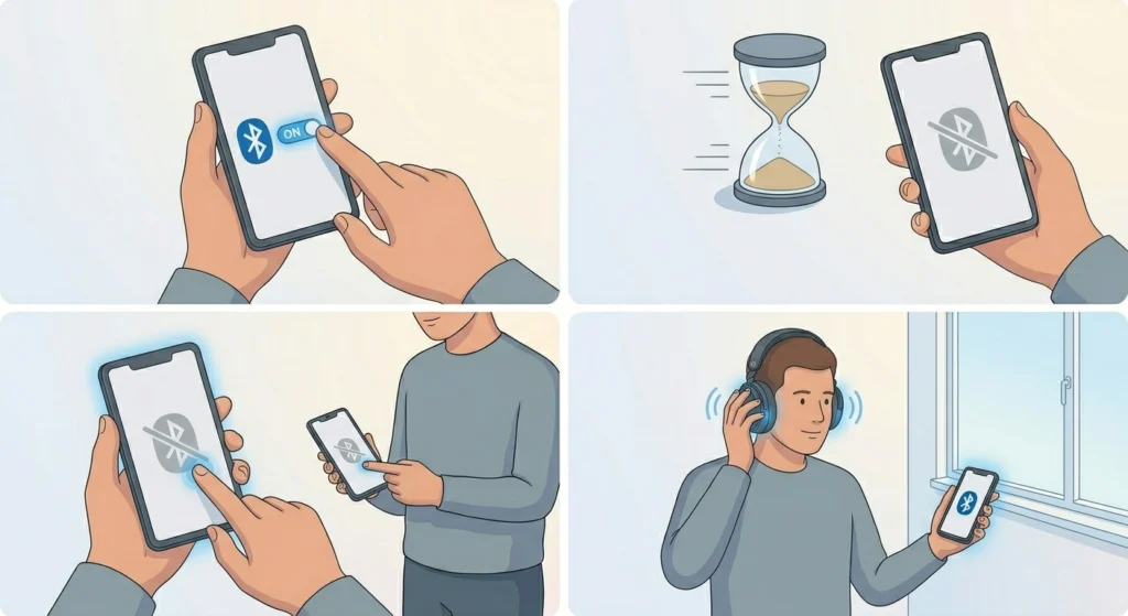 Restart Bluetooth on the Host Device