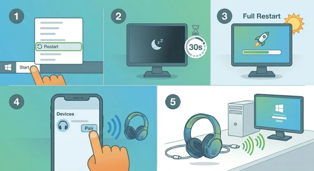 Restart the Source Device