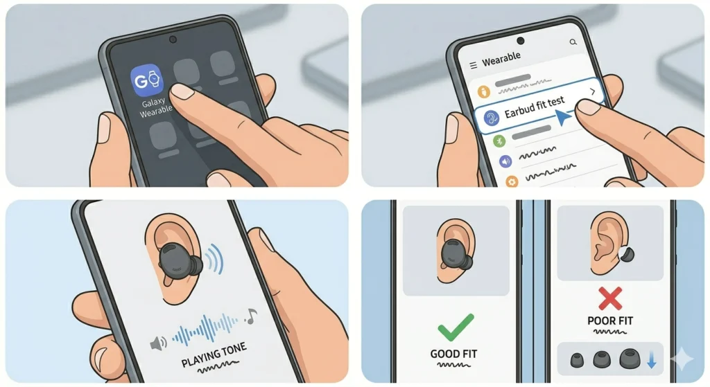 Run the Earbud Fit Test