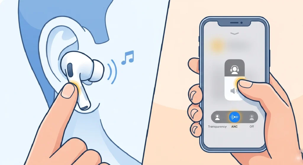 Toggle ANC Off and Back On