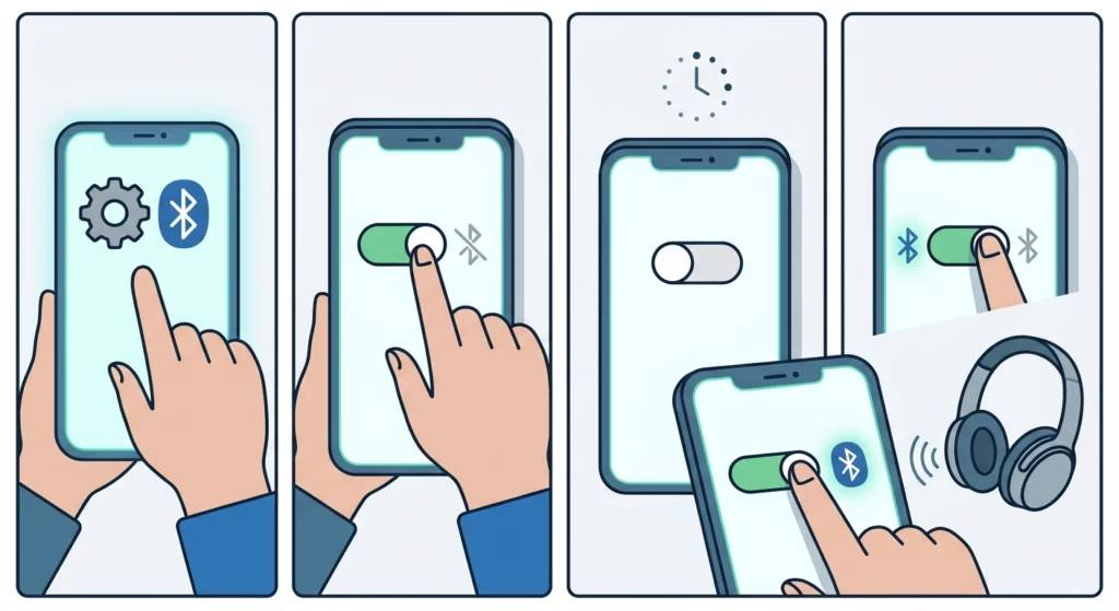 Toggle Bluetooth Off and On
