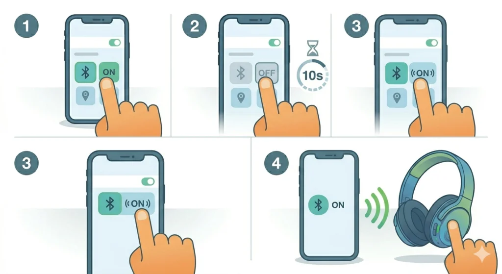Toggle Bluetooth Off and On
