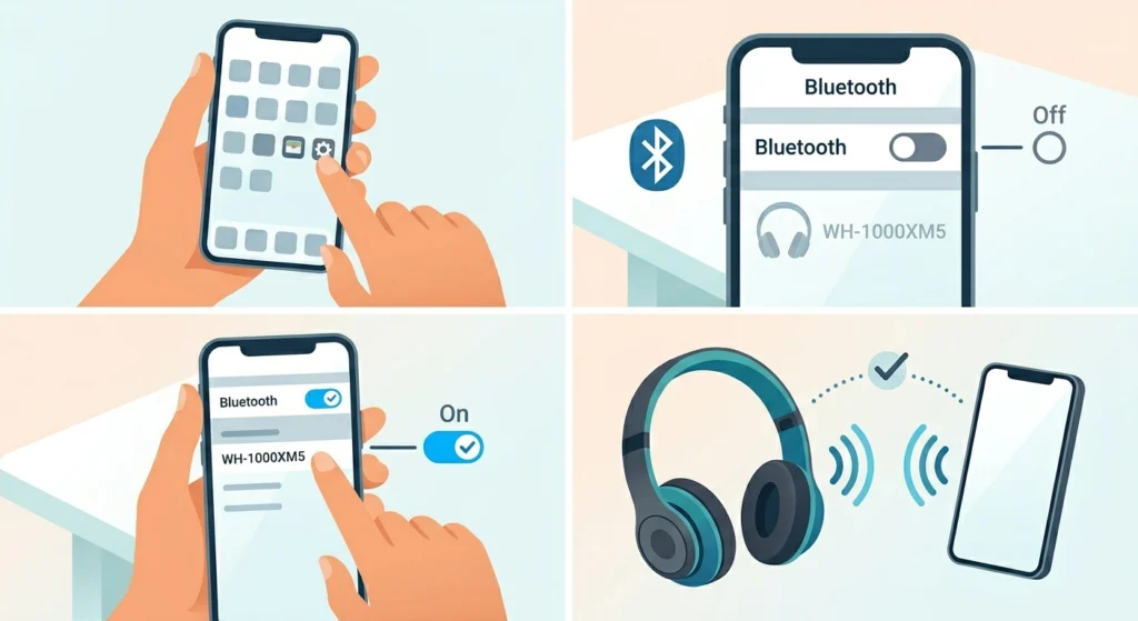 Toggle Bluetooth Off and On the Phone