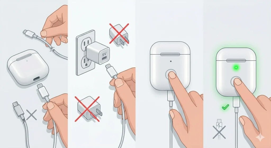 Try a Different USB-C Cable and Power Adapter