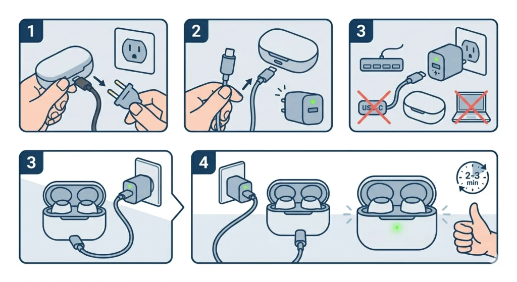 Try a Different USB-C Cable and Power Adapter