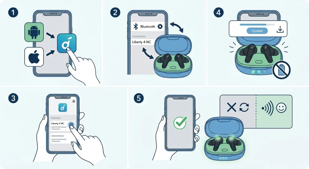 Update Firmware via the Soundcore App