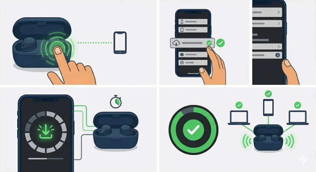 Update Firmware via the Technics App