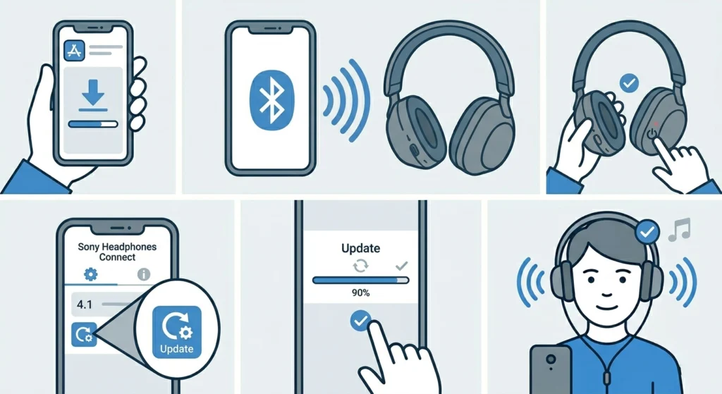 Update the Headphone Firmware via Sony Headphones Connect App