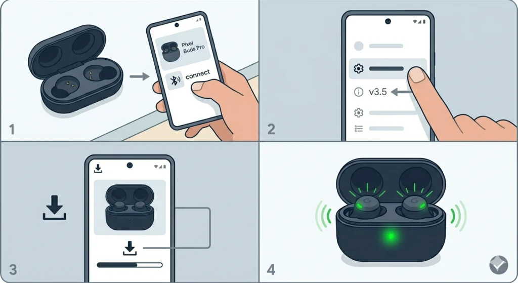 Update the Pixel Buds Firmware