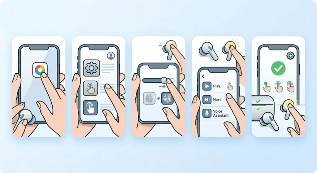 Adjust Touch Control Settings in the App