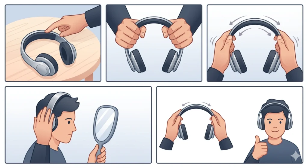 Bend the Headband Manually