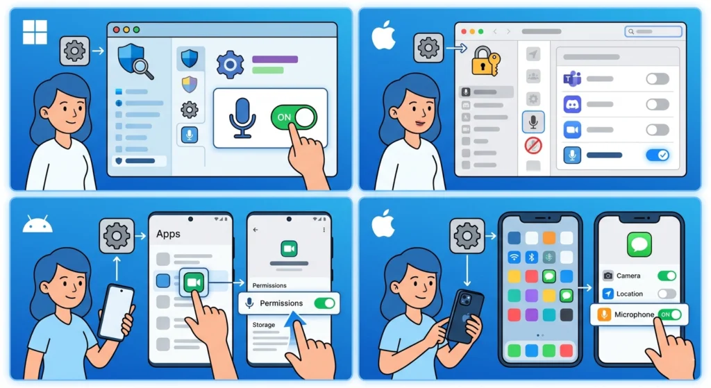 Check App-Level Microphone Permissions