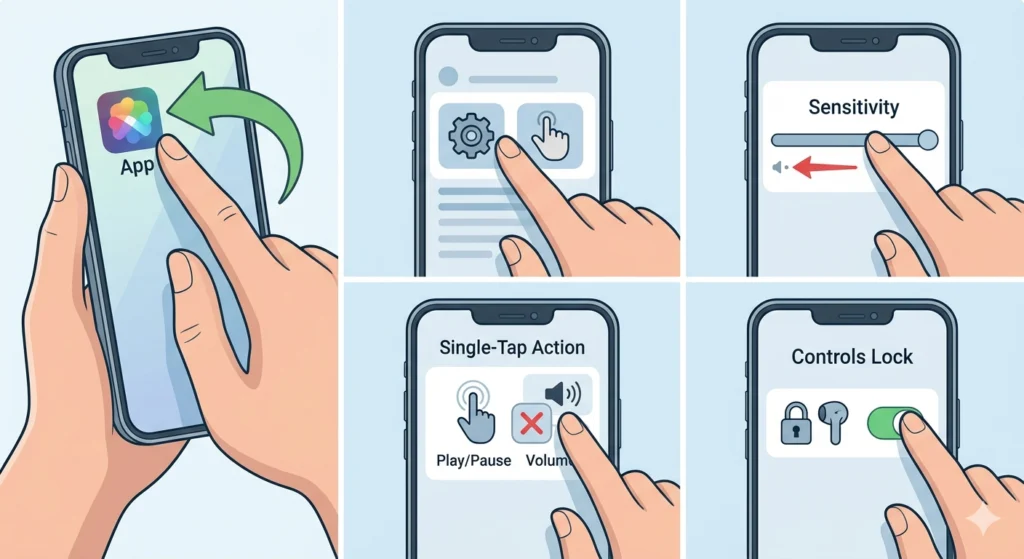 Check and Adjust Touch Control Settings