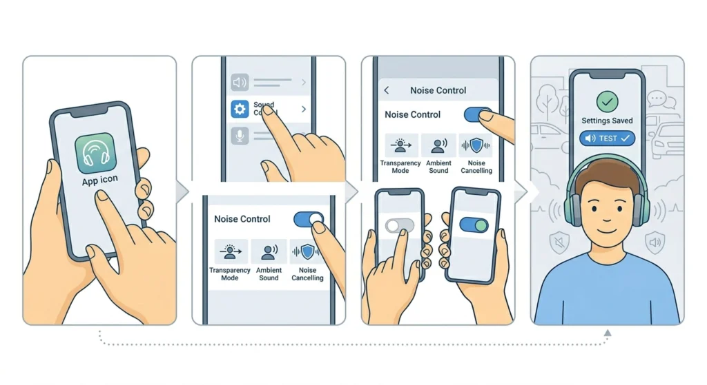 Check and Re-enable ANC in the Companion App