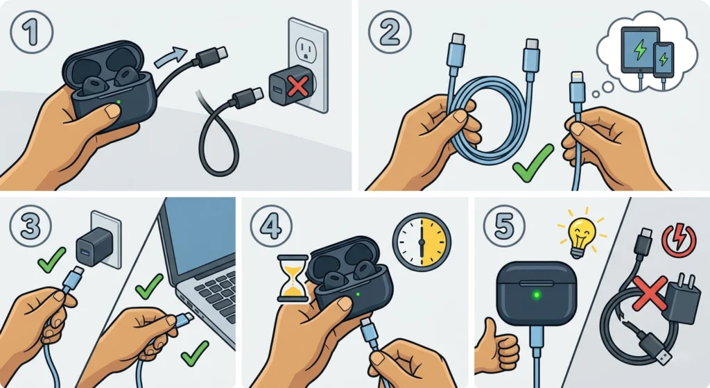 Check and Replace the Charging Cable and Adapter