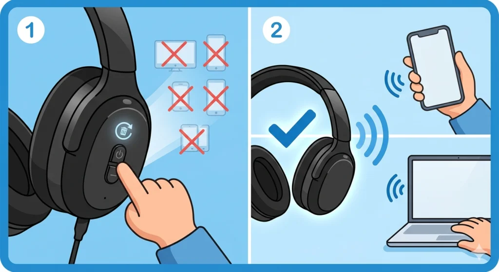 Check the Bluetooth Device Pairing Limit on the Headphones
