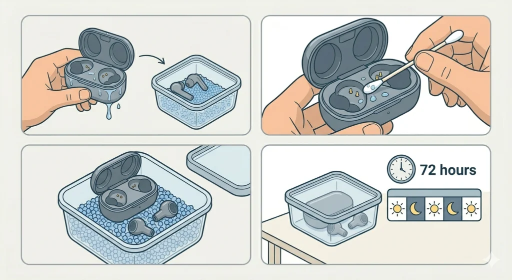Clean the Charging Case (Wireless Earbuds)