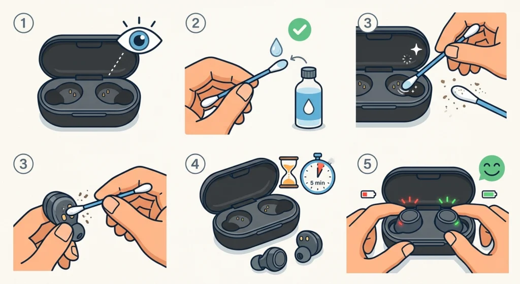 Clean the Charging Contacts