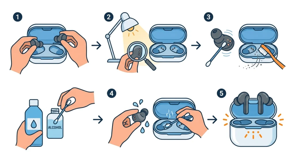 Clean the Charging Contacts