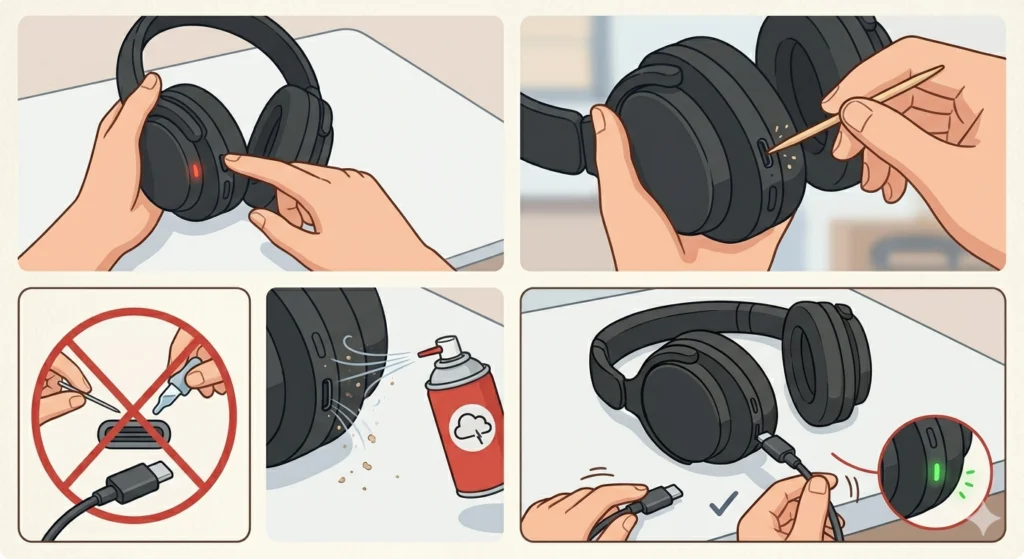 Clean the Charging Port