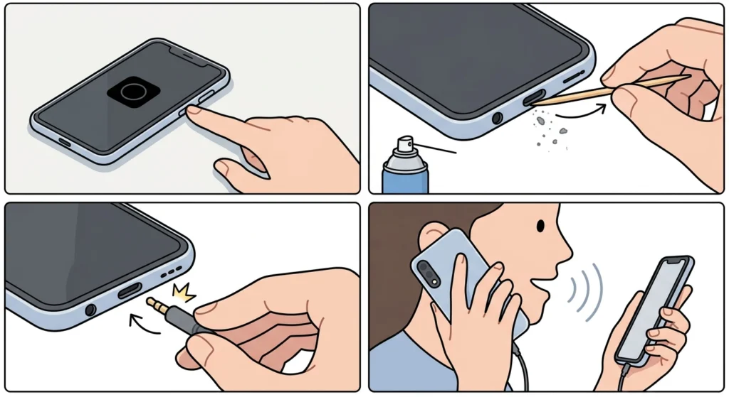 Clean the Earbud Jack or Charging Port