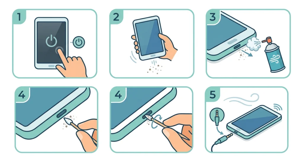 Clean the Headphone Jack Port
