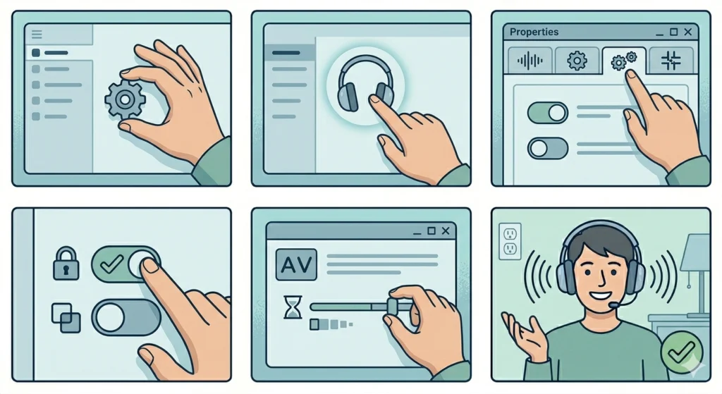 Configure Audio Output Settings Correctly