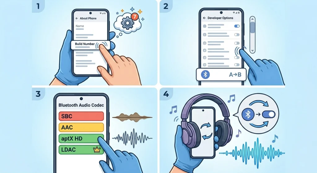 Fix Bluetooth Codec Settings for Wireless Headphones