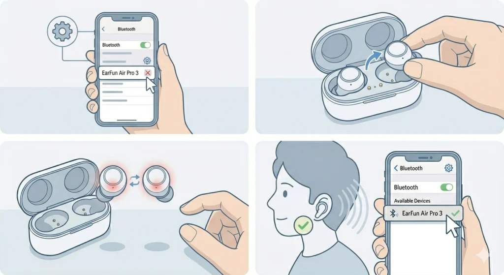 Re-Pair the Bluetooth Connection for Stereo Sound