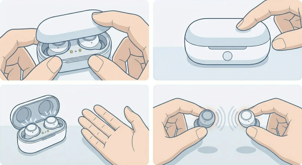 Re-Sync the Left and Right Earbuds
