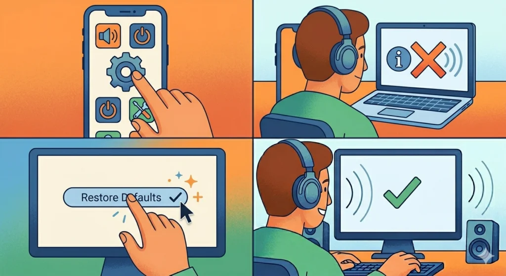 Reset All Audio Settings to Default