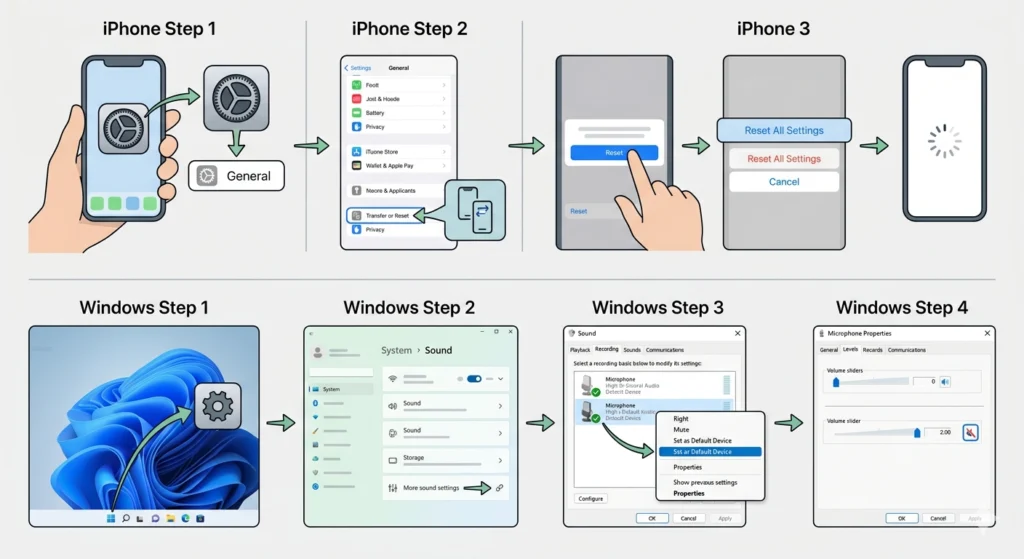 Reset Audio Settings on the Device