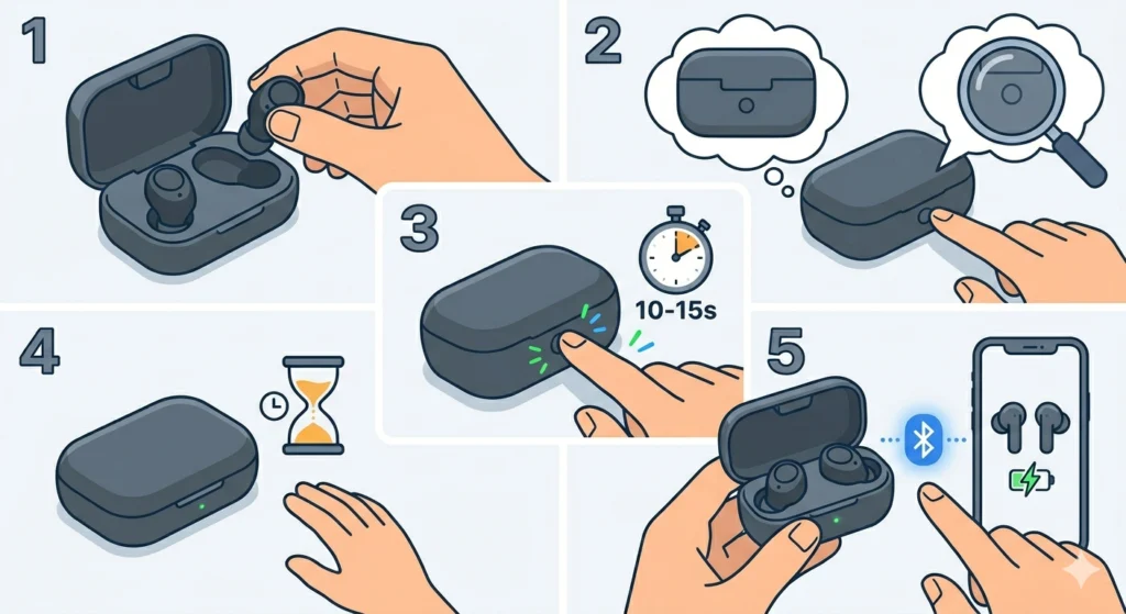 Reset the Charging Case
