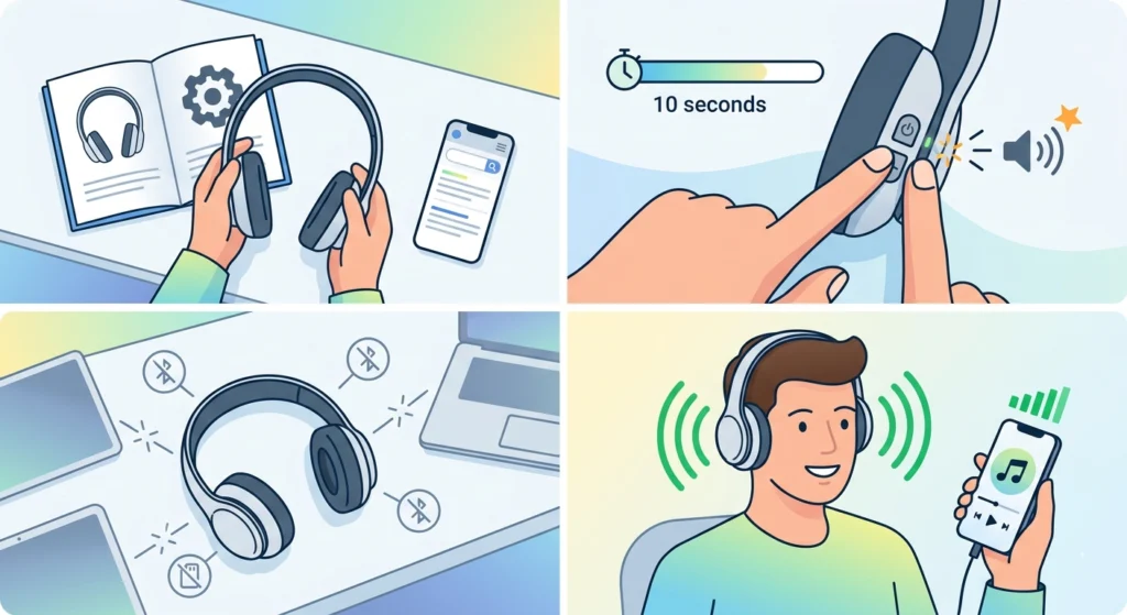 Reset the Headphones to Factory Settings