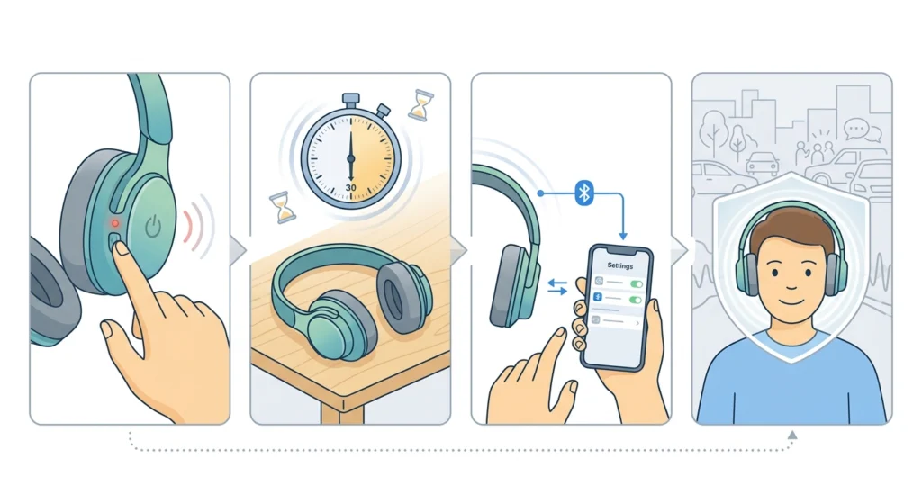 Restart the Headphones or Earbuds