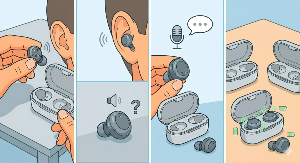 Test the Earbuds Before Charging
