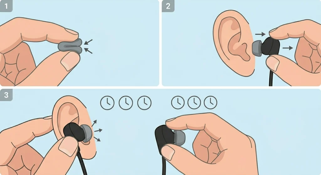 Try Memory Foam Ear Tips