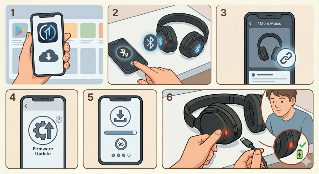 Update the Firmware via 1More Music App
