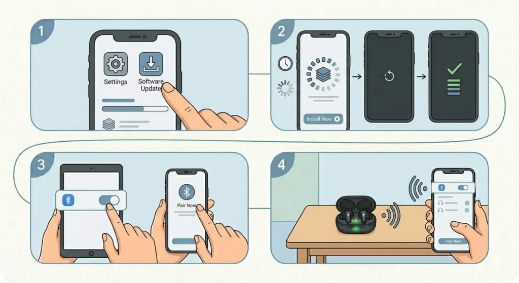 Update the Phone’s Bluetooth or System Software