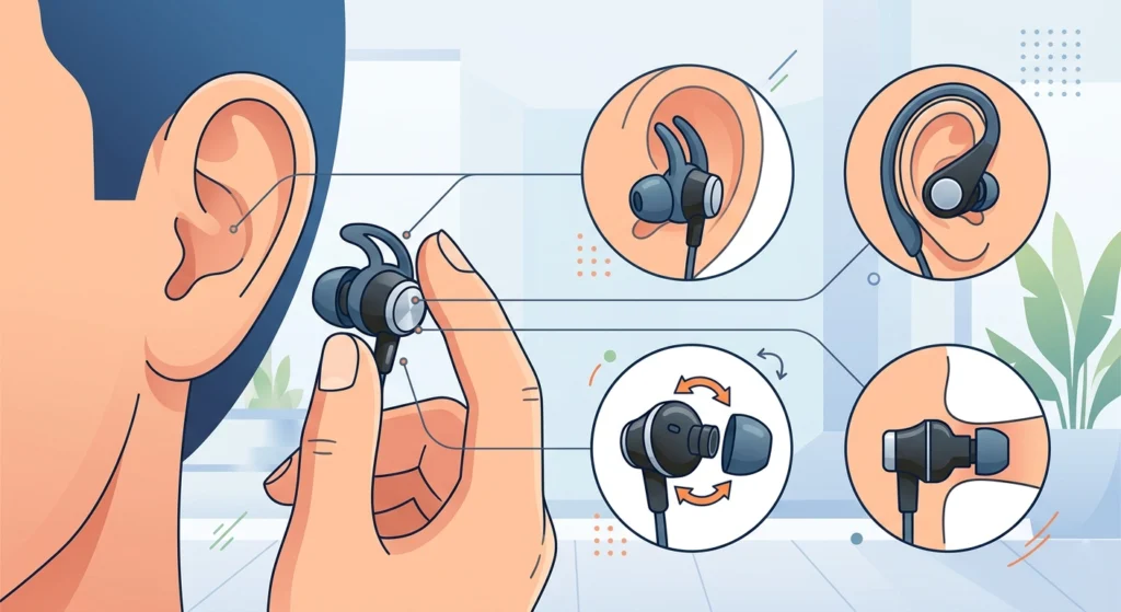 Upgrade to Earbuds Designed for Secure Fit