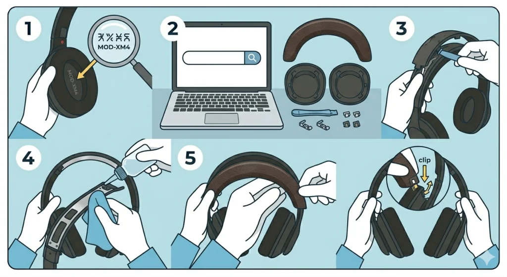 Use a Third-Party Replacement Headband Kit