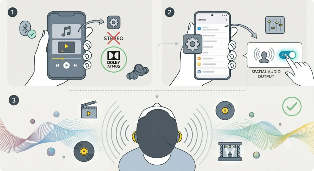 Audio Does Not Sound Spatial Even with Head Tracking On